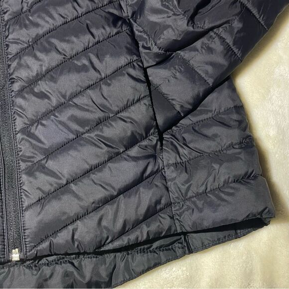 Black Water-Resistant Narrow-Channel Packable Puffer Quilted Coat Zip Jacket - Picture 7 of 11